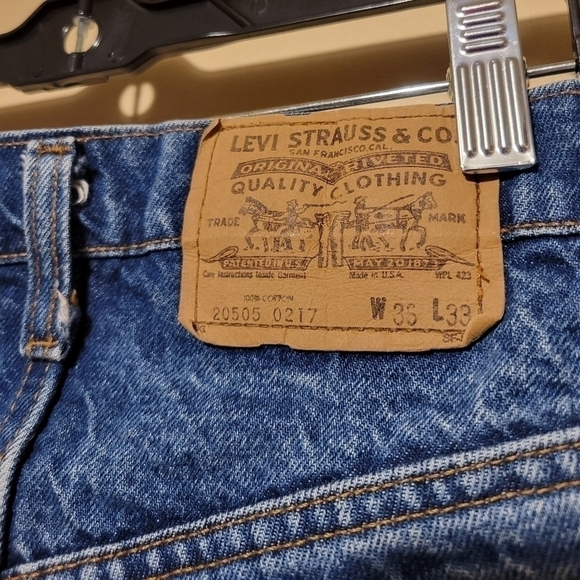 Levi's 20505 0217 vintage shorts orange tab W35 L33. - Picture 3 of 11